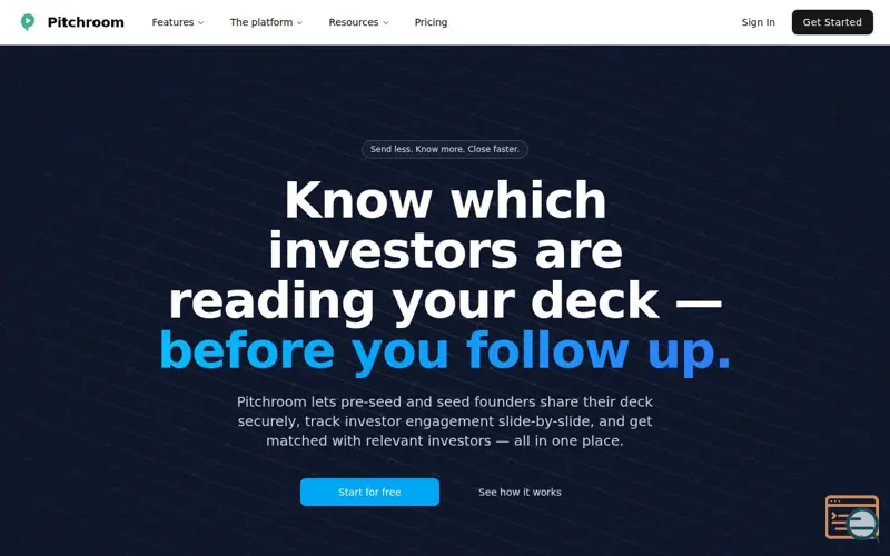 Screenshot of Pitchroom