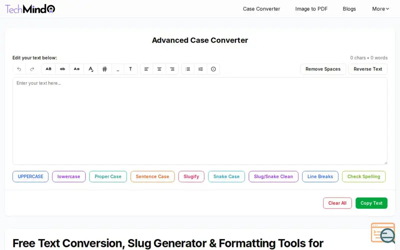 Screenshot of TechMind.click