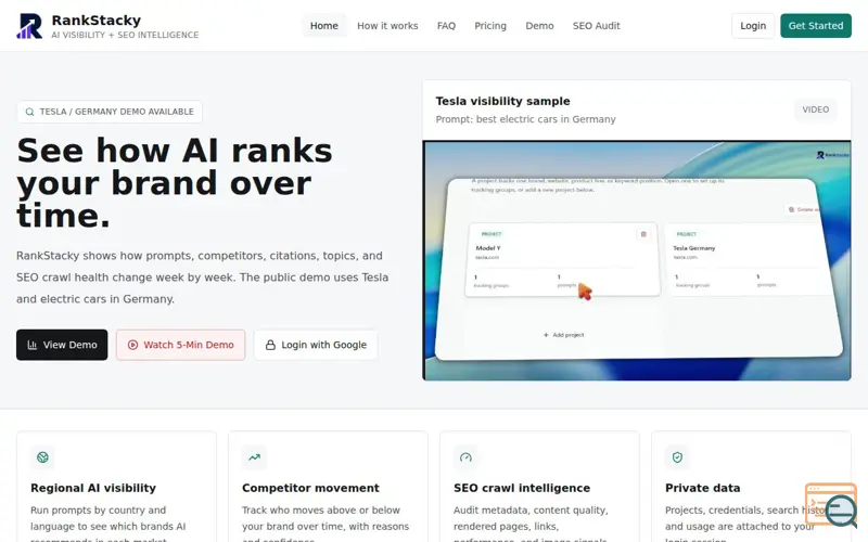 Screenshot of RankStacky