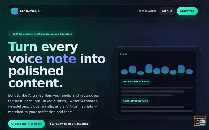 Screenshot of Echo 