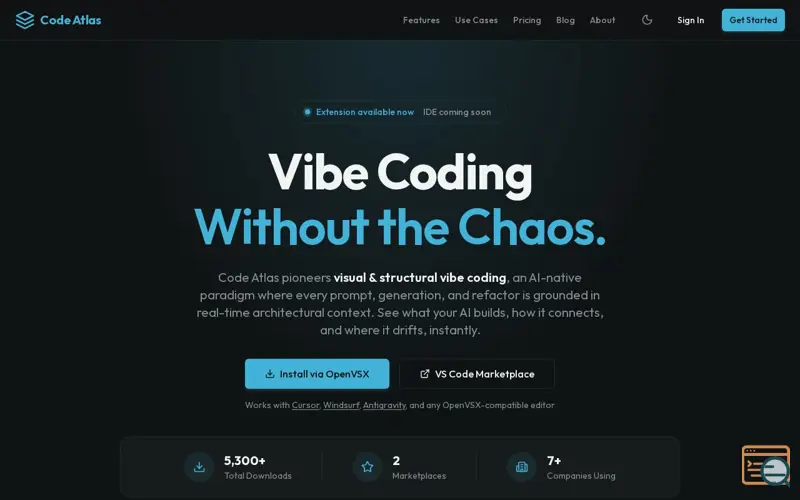 Screenshot of Code Atlas Live