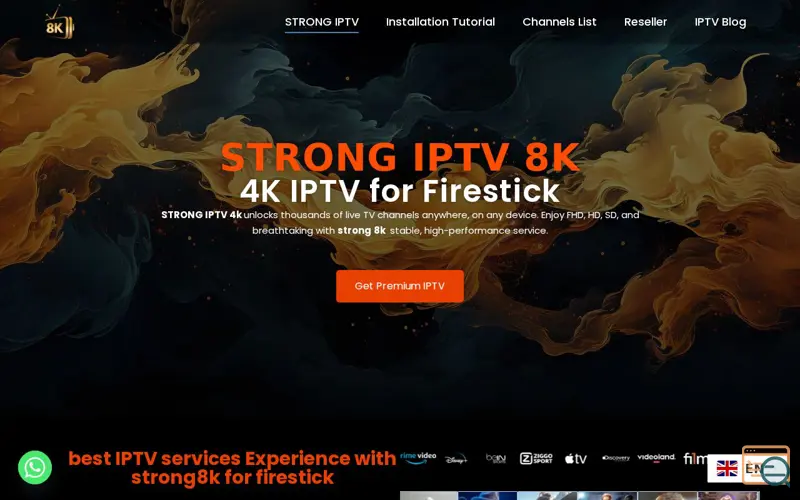Screenshot of strong iptv