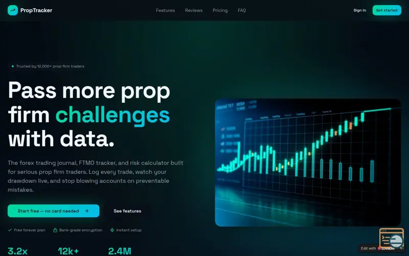 Screenshot of PropTracker