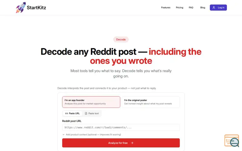 Screenshot of Decode