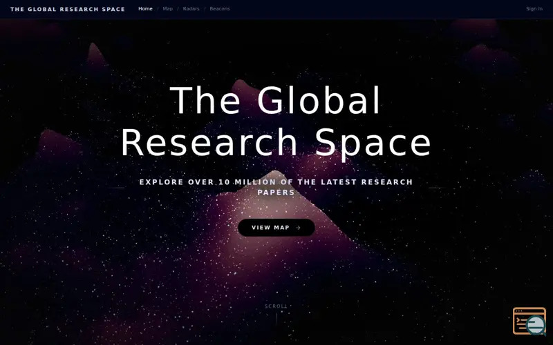 Screenshot of The Global Research Space