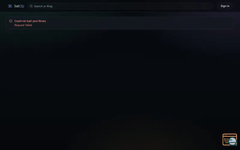 Screenshot of SortClip