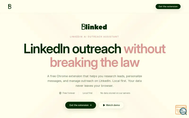Screenshot of Blinked