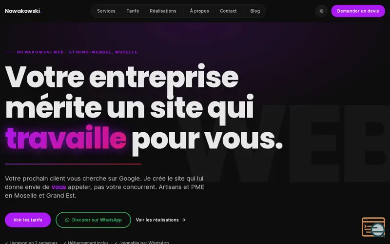 Screenshot of Nowakowski Web