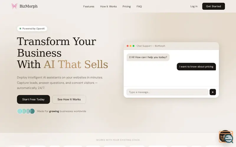 Screenshot of BizMorph