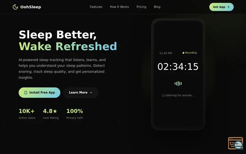 Screenshot of OohSleep — Sleep Better, Free