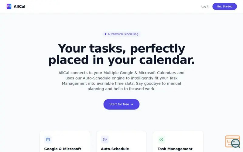 Screenshot of AllCal