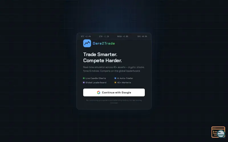 Screenshot of Dare2Trade