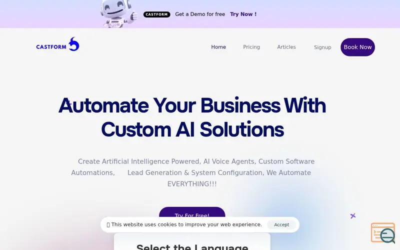 Screenshot of Castform.io