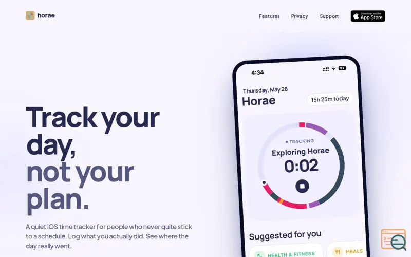 Screenshot of Horae