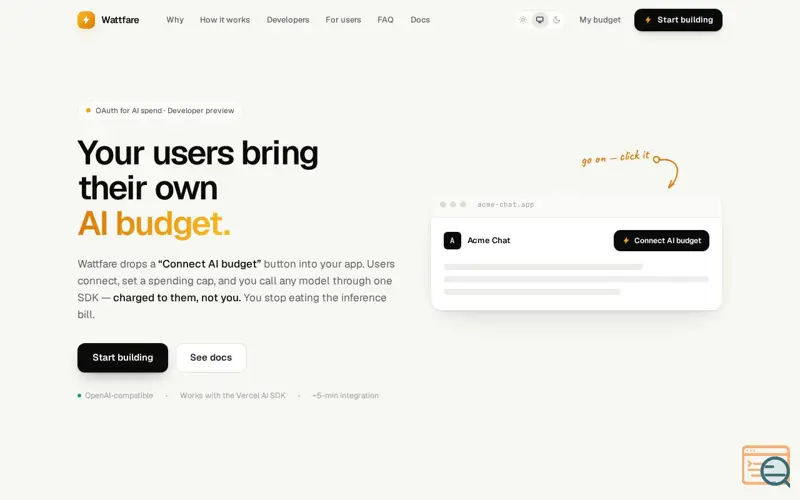 Screenshot of Wattfare