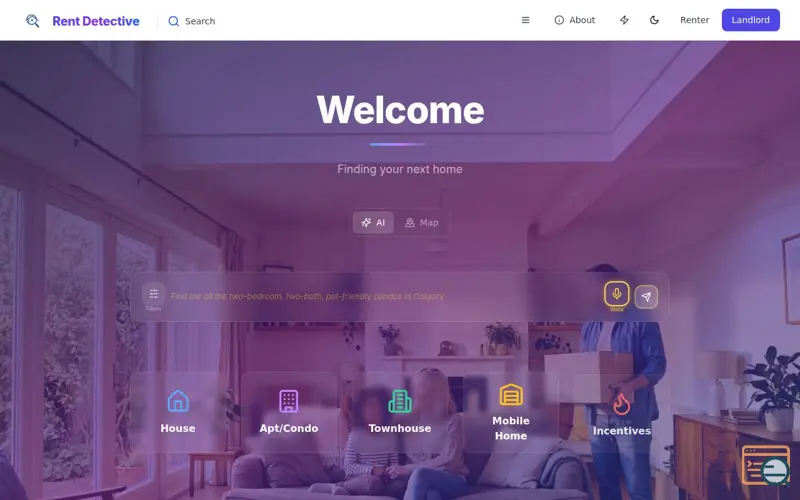 Screenshot of Rent Detective