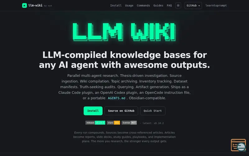 Screenshot of Llm-wiki