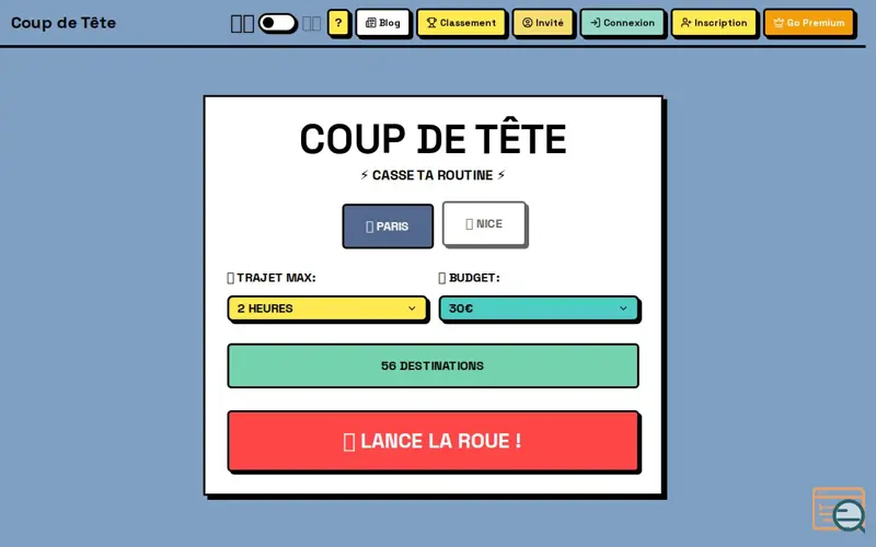 Screenshot of Coup de Tête