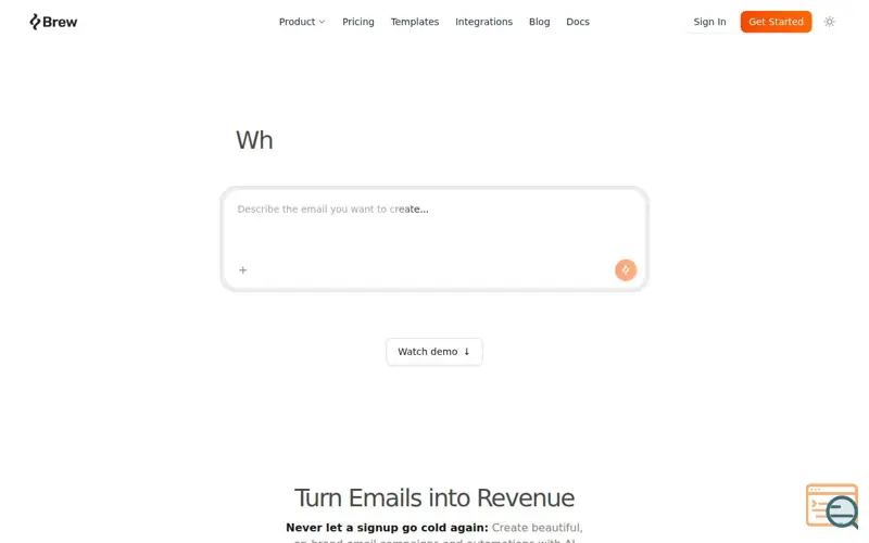 Screenshot of Brew 