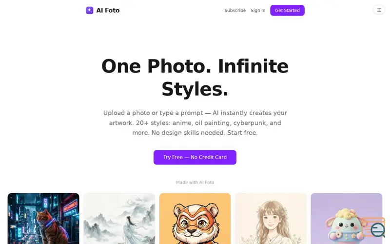 Screenshot of AI Foto