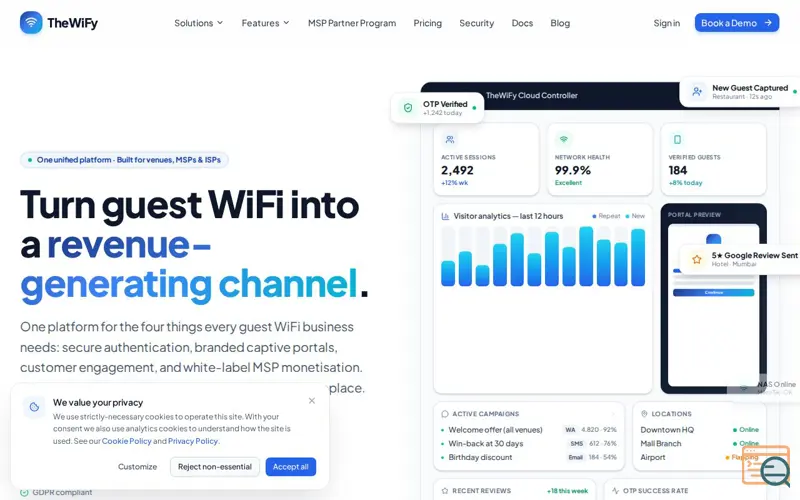 Screenshot of TheWiFy