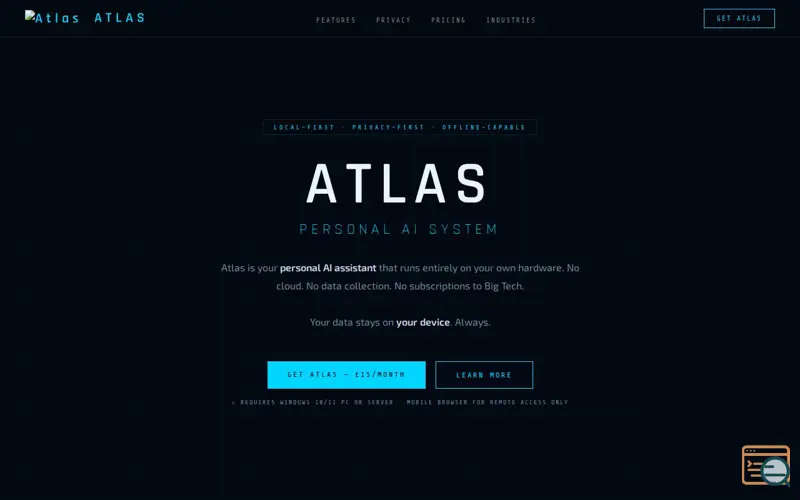 Screenshot of Atlas AI Your Personal Automation Engine