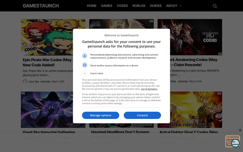Screenshot of GameStaunch, a launch using TrustedSite