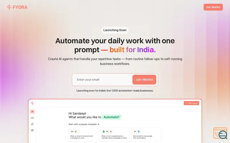 Screenshot of AI Agent Teams for Business Automation