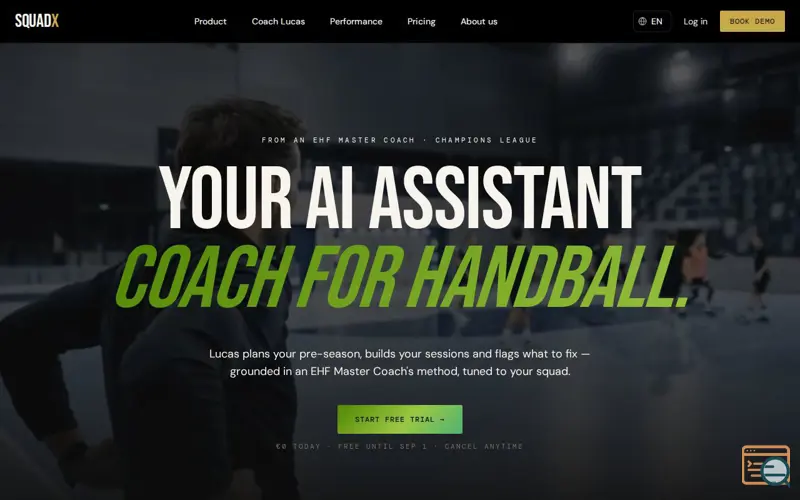 Screenshot of SquadX