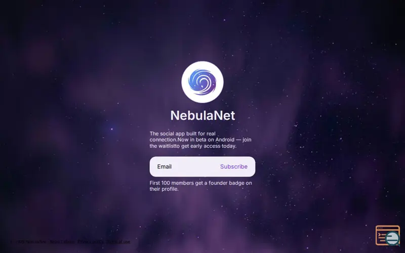 Screenshot of NebulaNet