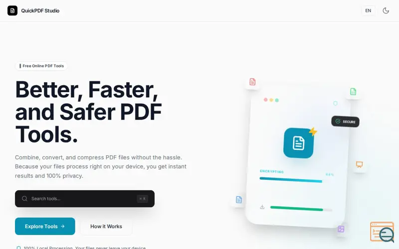 Screenshot of QuickPDF Studio