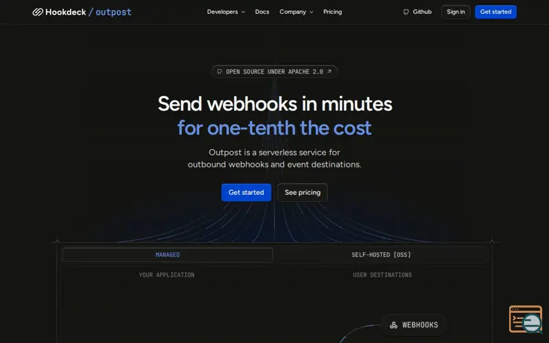 Screenshot of Hookdeck Outpost