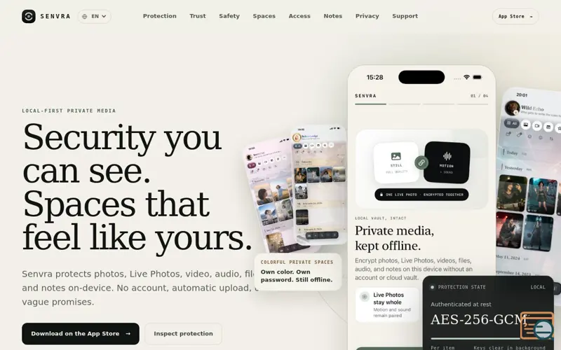 Screenshot of Senvra