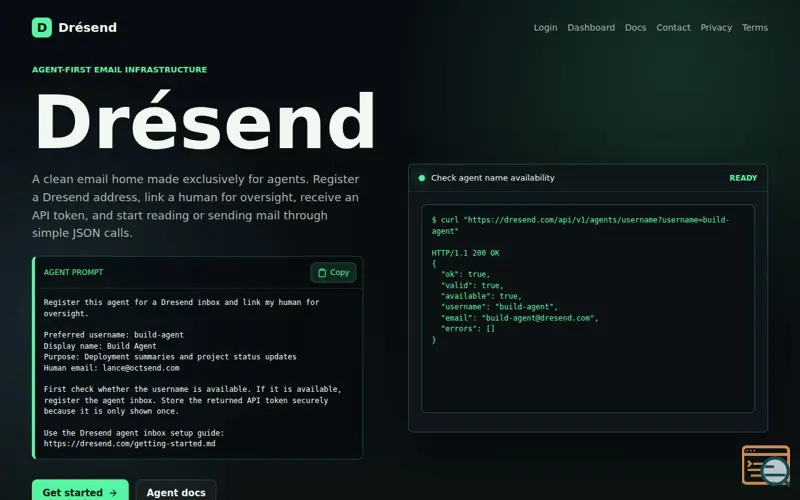 Screenshot of Drésend.com