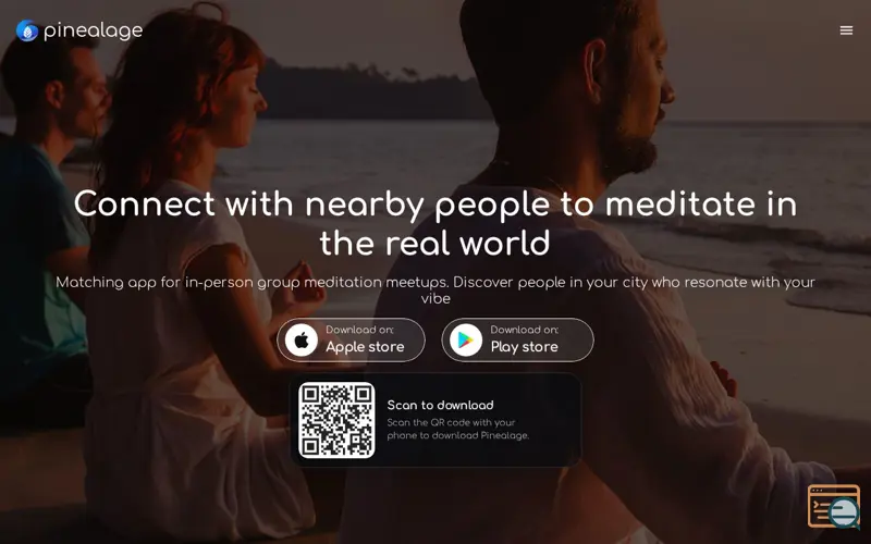 Screenshot of Pinealage - Group Meditation App