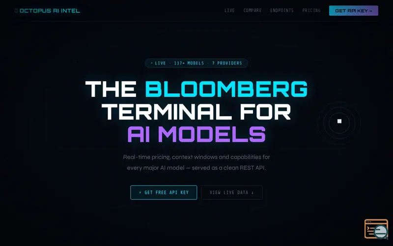 Screenshot of Octopus AI Model Intel