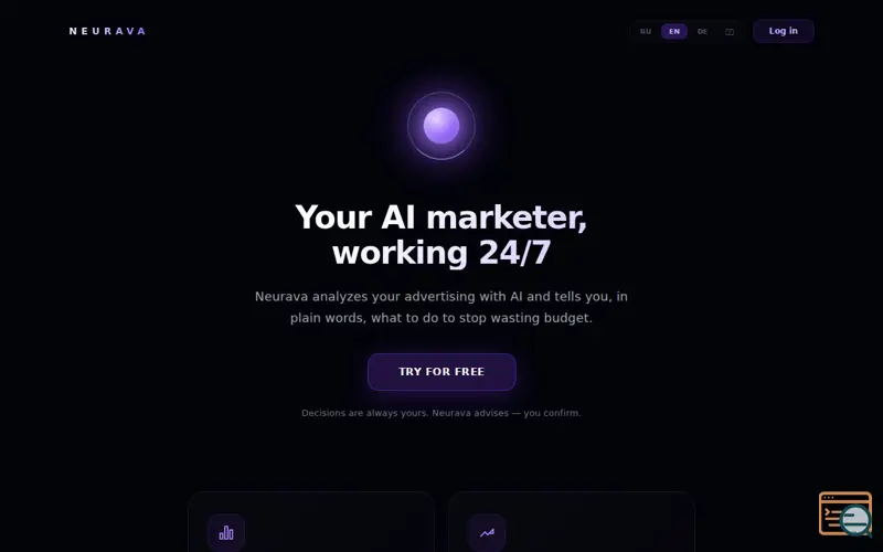 Screenshot of NEURAVA 
