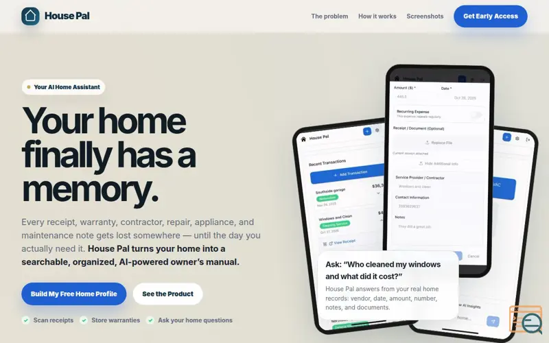 Screenshot of House Pal