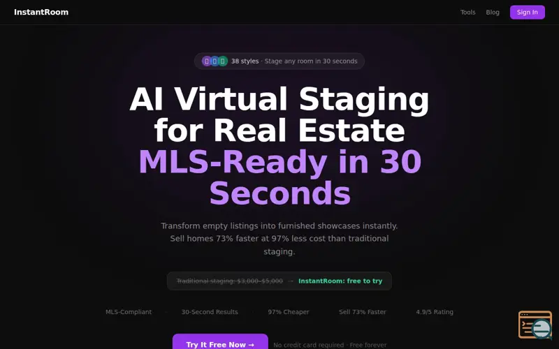 Screenshot of InstantRoom
