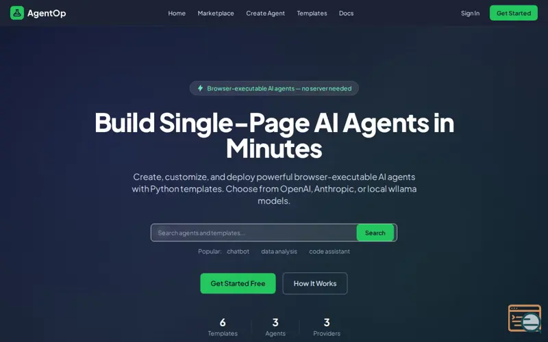 Screenshot of AgentOp