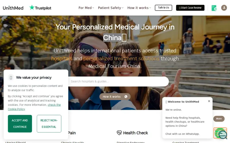 Screenshot of UnithMed