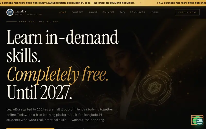 Screenshot of LearnEra Bangladesh