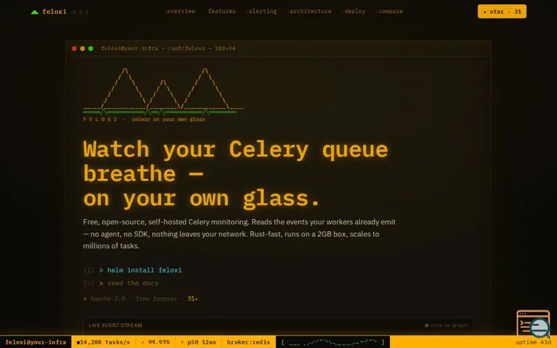 Screenshot of Feloxi
