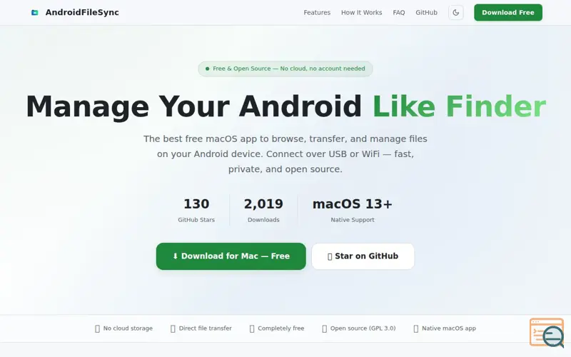Screenshot of AndroidFileSync