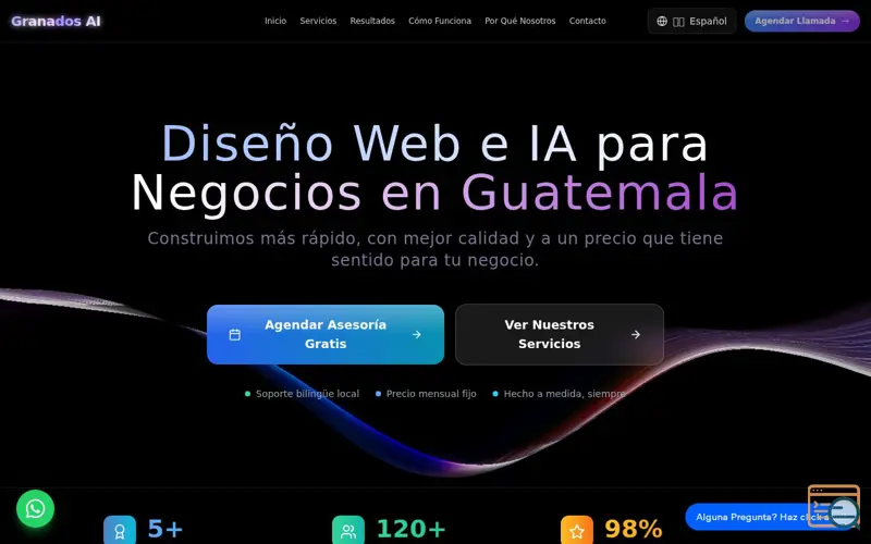 Screenshot of Granados AI, a launch using Voiceflow