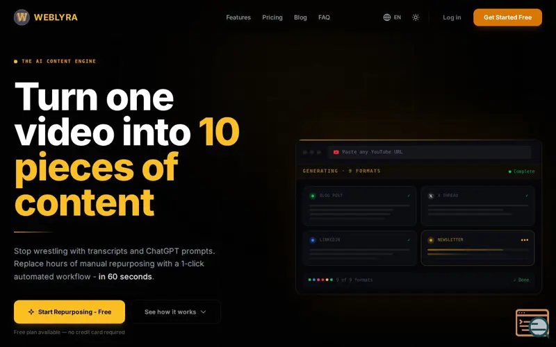 Screenshot of Weblyra