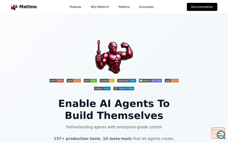 Screenshot of Matimo