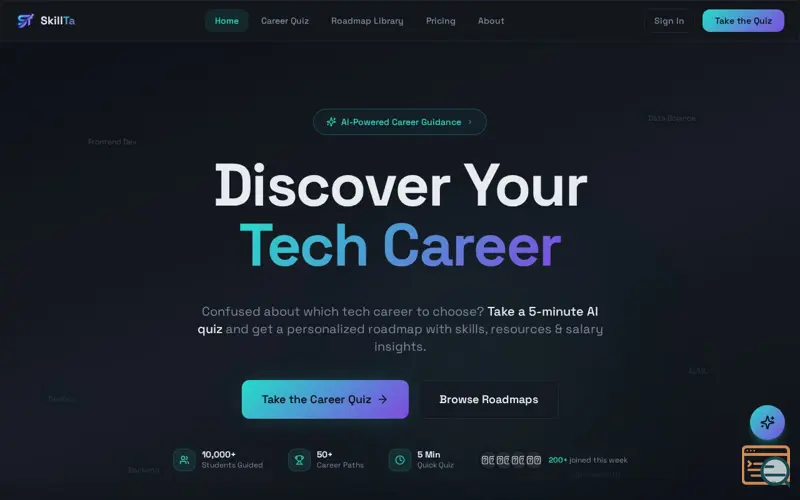 Screenshot of SkillTa