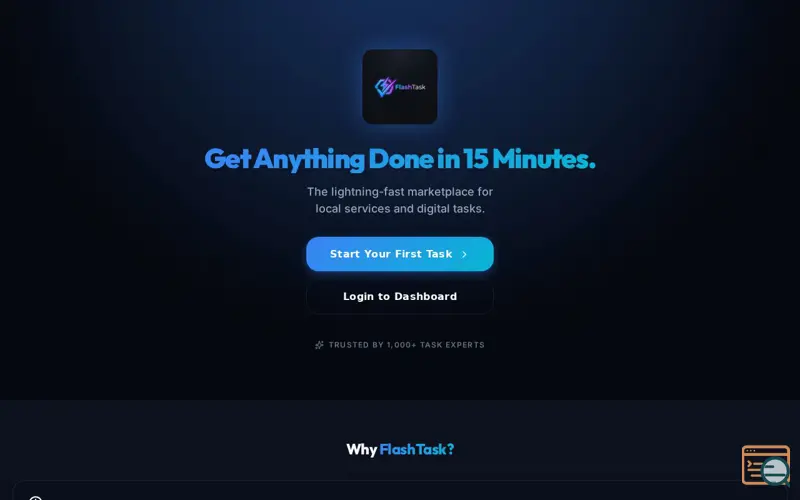 Screenshot of FlashTask