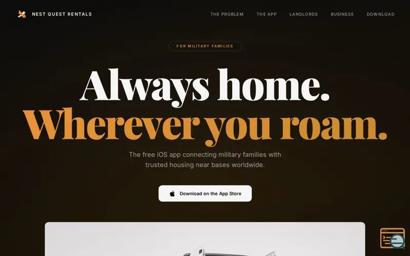 Screenshot of Nest Quest Rentals